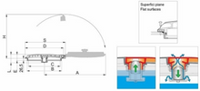 Load image into Gallery viewer, NEW - 382MM TANK LID 180° OPENING