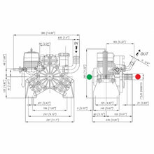 Load image into Gallery viewer, NEW - 3 DIAPHRAGM PUMP PA 730.1 VC BY BERTOLINI