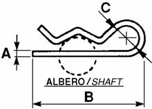 Load image into Gallery viewer, NEW - 10 X R CLIP 1,8mmX35mm TRAILER TRACTOR MACHIENRY IMPLEMENT
