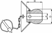Load image into Gallery viewer, NEW - 2 X CAT.2 LINK BALL WITH GUIDE CONE Ø56X69X28.4MM -  TRACTOR 3 POINT LINKAGE