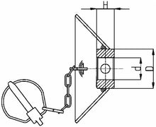 Load image into Gallery viewer, NEW - 2 X CAT.2 LINK BALL WITH GUIDE CONE Ø56X69X28.4MM -  TRACTOR 3 POINT LINKAGE