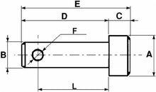 Load image into Gallery viewer, NEW - 2 X WELD-ON LINK PIN Ø28 TRACTOR 3 POINT LINKAGE MACHIENRY IMPLEMENTS