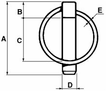 Load image into Gallery viewer, NEW - 10 X LINCH PIN Ø4.5X45MM - TRAILER TRACTOR IMPLEMENT MACHINERY