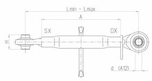 Load image into Gallery viewer, NEW - C2 TOP LINK 27X3 620-850MM 20" TUBE - TRACTOR SPARE PARTS