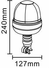 Load image into Gallery viewer, NEW - HALOGEN WARNING BEACON 12V FLEXI DIN FIXING - TRACTOR IMPLEMENT MACHINERY