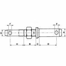 Load image into Gallery viewer, NEW 2 X DOUBLE LINK PIN ØM24X2MM
