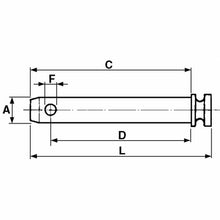 Load image into Gallery viewer, NEW 2 X CAT 3 TOP LINK PIN W/OUT CHAIN Ø 31
