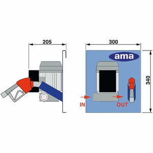 NEW -  Diesel fuel dispenser for non-commercial use auto gun