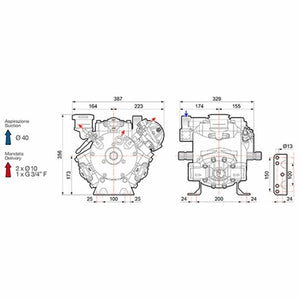 NEW - LOW PRESSURE DIAPHRAGM PUMPS BP125 K BY COMET