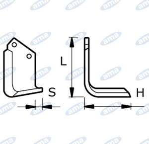 Tiller Blade for AGRATOR MRP-S