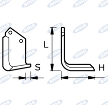 Load image into Gallery viewer, Tiller Blade for BCS 725A-735A
