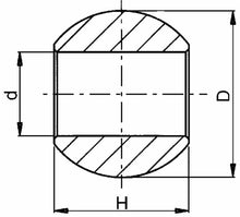 Load image into Gallery viewer, NEW - 2 X 1RO443522 - C1 LOWER LINK BALL Ø44X35XØ22.1 - TOP LINK - TRACTOR
