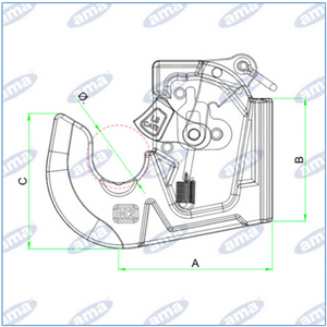 NEW - QUICK LOWER LINK HOOK 3° CATEGORY  TRACTOR 3 POINT LINKAGE MACHIENRY IMPLEMENTS