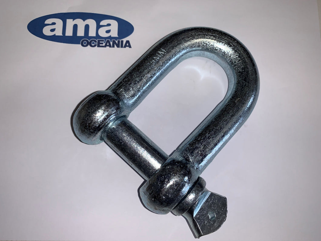 NEW - 2 X COMMERCIAL SHACKLES 15MM PIN - TRACTOR BOATH TRAILERS
