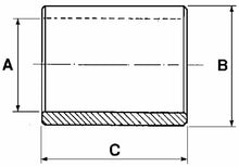 Load image into Gallery viewer, NEW - 2 X CAT 1&amp;2 TOP LINK CONVERSION  BUSH 25.4 X 19.4  L.51 - TRACTOR TOP LINK
