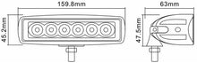 Load image into Gallery viewer, NEW - LED WORK LIGHT 10-36V 18W 1260 LM -  MACHINERY TRACTOR
